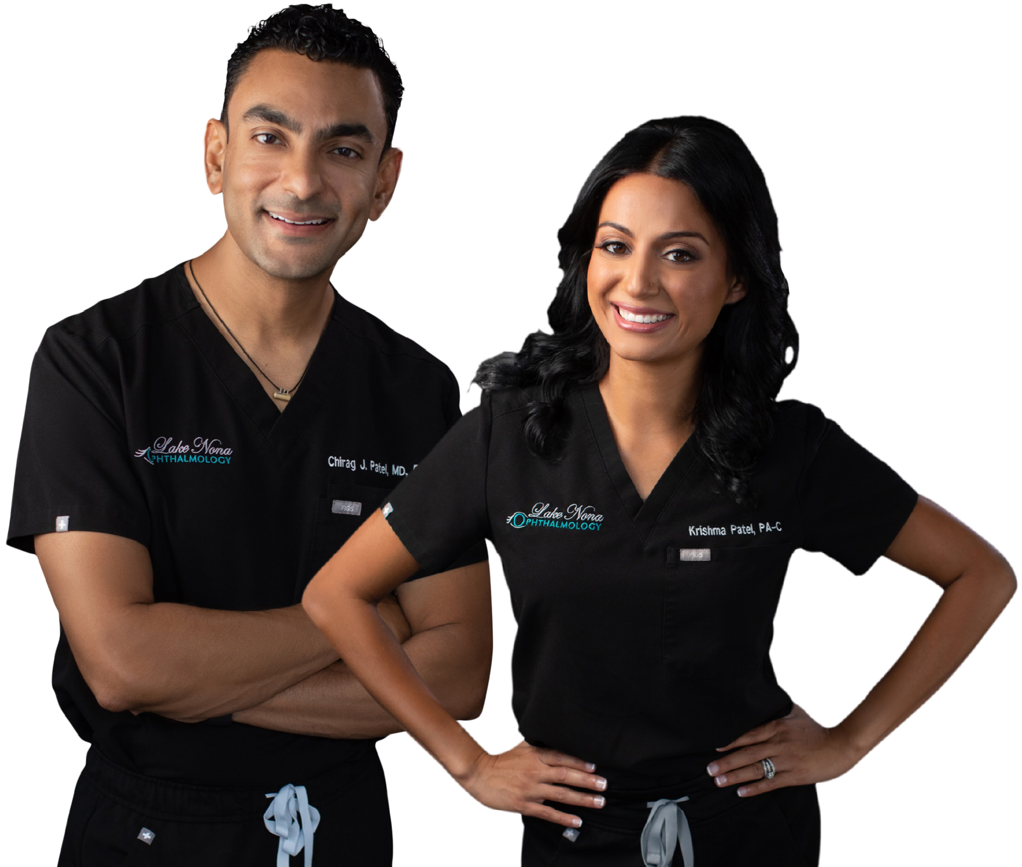 Chirag J. Patel, MD, FACS, Lake Nona Ophthalmology Founder, and Krishma Patel, PA-C Physician Assistant.