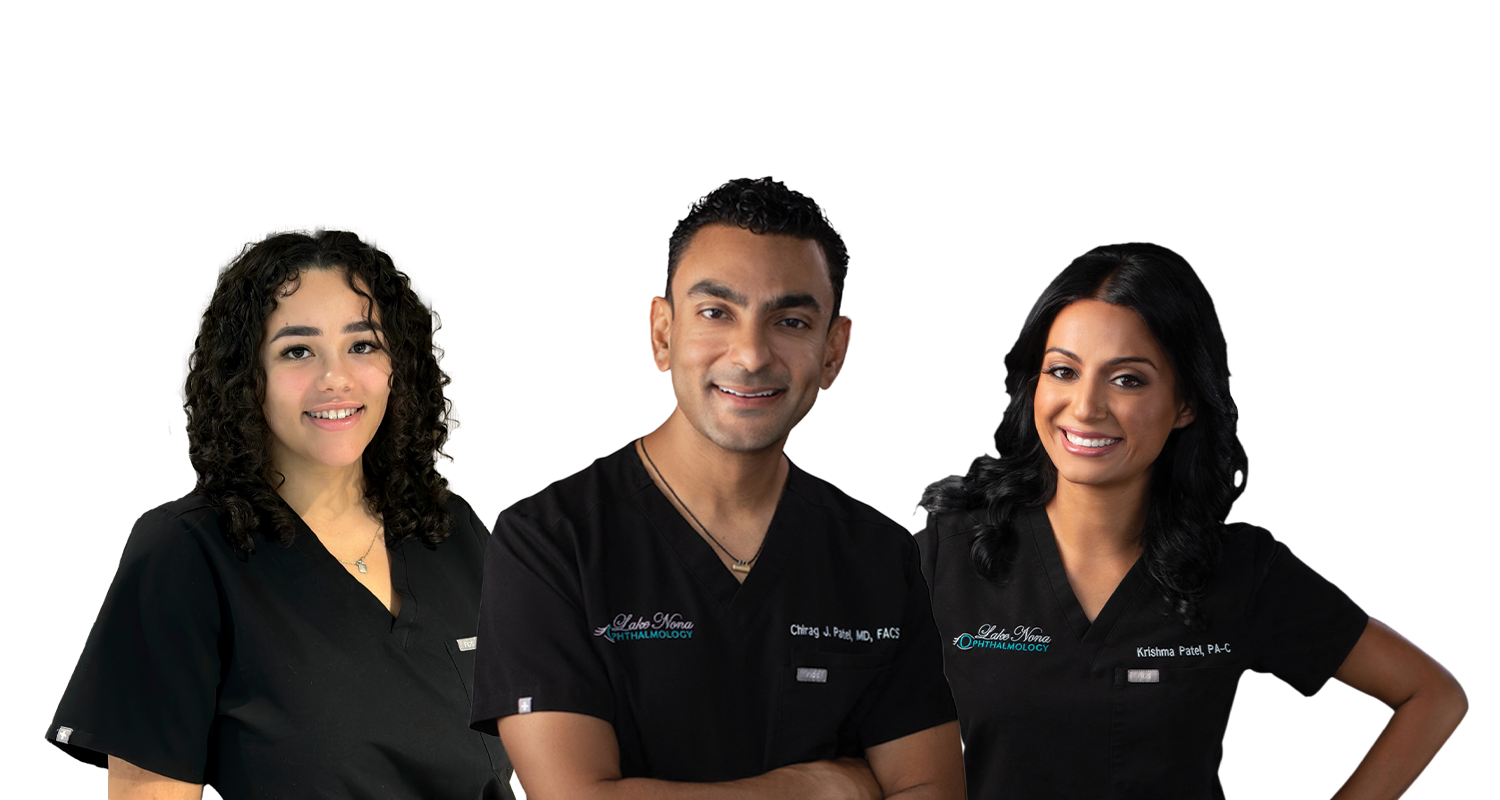 Chirag J. Patel, MD, FACS, Lake Nona Ophthalmology Founder, and Krishma Patel, PA-C Physician Assistant.